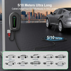 Coolladen 22kW Wallbox Smart App Tipo2 Caricatore EV 400V 32A, Stazione di Ricarica Domestica per Veicoli Elettrici EVSE