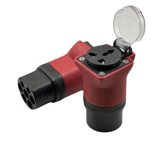 Stazione di ricarica pubblica tipo 2 Adattatore di scarico per Schuko e spina universale, 16 A spina UE IEC 62196-2, Adattatore per veicoli elettrici per auto, motocicli e scooter