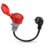 Adattatore Schuko a CEE a 5 poli presa di corrente 32A/16A