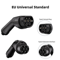 Cavo di estensione per ricarica EV Coolladen Type2 per 3,5kw 7kw 11kw 22kw cavo da 7m con borsa
