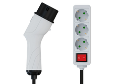 Adattatore Vehicle to Load (V2L) per MG e BYD, adattatore di scarico per veicoli elettrici 16A Tipo 2 a presa Schuko con cavo di 5 metri