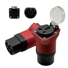 Stazione di ricarica pubblica tipo 2 Adattatore di scarico per Schuko e spina universale, 16 A spina UE IEC 62196-2, Adattatore per veicoli elettrici per auto, motocicli e scooter