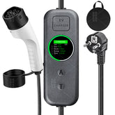 Coolladen 3.5kW Caricatore EV Portatile | 16A Schuko da Type 2 Wallbox Mobile | Corrente Regolabile | Ricarica Temporizzata Precisa 1-12H e Ritardo