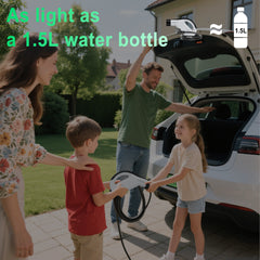 Caricatore EV Portatile Tipo 2, Cavo di Ricarica 3,5kW 16A, Spina CEE, Controllo Smart APP, Corrente Regolabile, Impermeabile, Cavo da 3m/5m/10m – Compatibile con Tutti i Modelli EV Y / 3 / S/X, ID.4, ID.5, i4