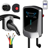 Coolladen EV 11kW Wallbox Stazione di ricarica Tipo 2 con APP intelligente , 16A Stazione di ricarica domestica,5m Cavo di ricarica rapida EV ad alta corrente